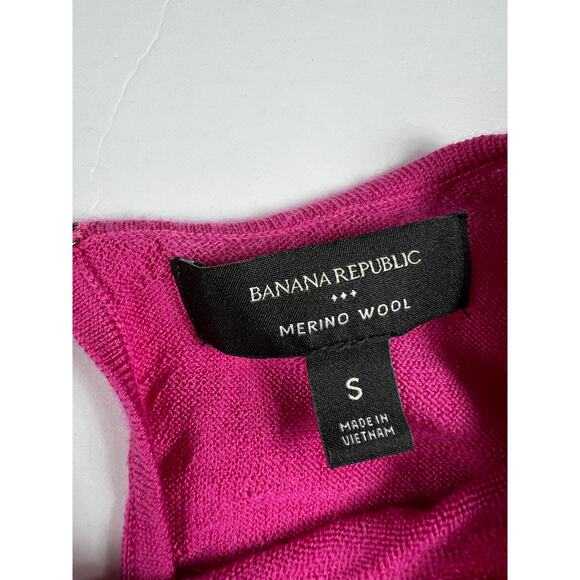 Banana Republic Merino Wool Sweater Shell size Small Pink - Picture 3 of 9